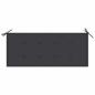 Preview: Gartenbank mit Auflage 120 cm Massivholz Akazie