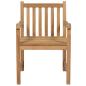 Preview: Gartenstühle 2 Stk. mit Grauen Kissen Massivholz Teak