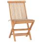 Preview: 3-tlg. Garten-Essgruppe mit Kissen Klappbar Massivholz Teak