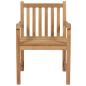 Preview: Gartenstühle 8 Stk. mit Schwarzen Kissen Massivholz Teak