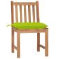 Preview: Gartenstühle 6 Stk. mit Kissen Massivholz Teak