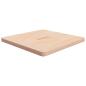 Preview: ARDEBO.de - Tischplatte Quadratisch 70x70x4 cm Eichenholz Unbehandelt
