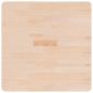 Preview: Tischplatte Quadratisch 70x70x4 cm Eichenholz Unbehandelt