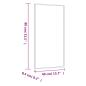 Preview: Wandspiegel 40x80 cm Glas Rechteckig