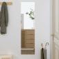 Preview: ARDEBO.de - Wandspiegel 30x100 cm Glas Rechteckig