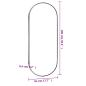 Preview: Wandspiegel 45x100 cm Glas Oval