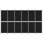 Preview: 6-tlg. Paravent Schwarz 300x180 cm Stoff
