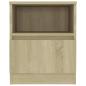 Preview: Nachttische 2 Stk. Sonoma-Eiche 40x40x50 cm Holzwerkstoff