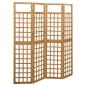Preview: ARDEBO.de - Spalier/Paravent 4-teilig Massivholz Tanne 161x180 cm
