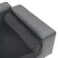 Preview: Hundesofa Grau 81x43x31 cm Plüsch und Kunstleder