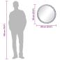 Preview: Wandspiegel 60 cm Hartglas