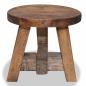 Preview: Sitzhocker Massives Mahagoniholz