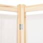 Preview: 6-teiliger Raumteiler Cremeweiß 240 x 170 x 4 cm Stoff