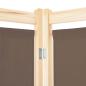 Preview: 5-teiliger Raumteiler Braun 200 x 170 x 4 cm Stoff