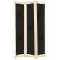 Preview: ARDEBO.de - 3-teiliger Raumteiler Schwarz 120 x 170 x 4 cm Stoff