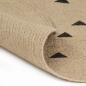 Preview: Teppich Handgefertigt Jute mit Dreiecksmuster 90 cm