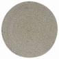 Preview: Tischsets 4 Stk. Grau 38 cm Rund Baumwolle