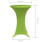 Preview: Stretch Tischhusse 2 Stk 60 cm Grün