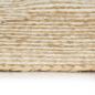 Preview: Teppich Handgefertigt Jute mit Spiralen-Design Weiß 150 cm