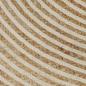 Preview: Teppich Handgefertigt Jute mit Spiralen-Design Weiß 150 cm