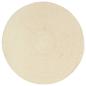Preview: Tischsets 6 Stk. Natur 38 cm Rund Baumwolle