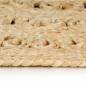 Preview: Teppich Handgefertigt Jute Geflochten 90 cm