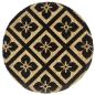 Preview: Tischsets 6 Stk. Schwarz 38 cm Rund Jute
