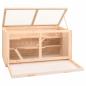 Preview: Hamsterkäfig 89,5x45x45 cm Massivholz Tanne