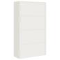 Preview: Aktenschrank Weiß 105x40x180 cm Stahl