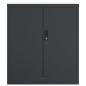Preview: Aktenschrank Anthrazit 79x40x90 cm Stahl