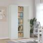 Preview: ARDEBO.de - Aktenschrank Hellgrau 90x40x200 cm Stahl