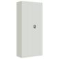Preview: Aktenschrank Hellgrau 90x40x200 cm Stahl