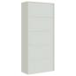 Preview: Aktenschrank Hellgrau 90x40x200 cm Stahl