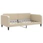 Preview: Tagesbett Creme 100x200 cm Stoff