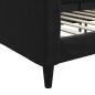 Preview: Tagesbett Schwarz 90x190 cm Stoff