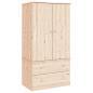 Preview: Kleiderschrank ALTA 90x55x170 cm Massivholz Kiefer