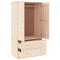 Preview: Kleiderschrank ALTA 90x55x170 cm Massivholz Kiefer