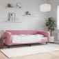 Preview: ARDEBO.de - Tagesbett Rosa 90x200 cm Samt