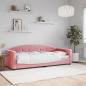 Preview: ARDEBO.de - Tagesbett Rosa 80x200 cm Samt