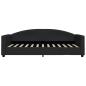 Preview: Tagesbett Schwarz 90x200 cm Stoff
