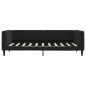 Preview: Tagesbett Schwarz 90x190 cm Samt
