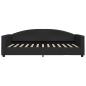 Preview: Tagesbett Schwarz 100x200 cm Stoff