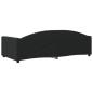 Preview: Tagesbett Schwarz 100x200 cm Stoff