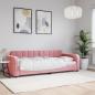 Preview: ARDEBO.de - Tagesbett Rosa 80x200 cm Samt