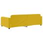 Preview: Tagesbett Gelb 90x200 cm Samt