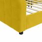 Preview: Tagesbett Gelb 90x200 cm Samt