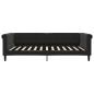 Preview: Tagesbett Schwarz 100x200 cm Samt