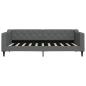 Preview: Tagesbett Dunkelgrau 90x190 cm Stoff