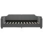 Preview: Tagesbett Dunkelgrau 80x200 cm Stoff