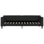 Preview: Tagesbett Schwarz 80x200 cm Stoff
